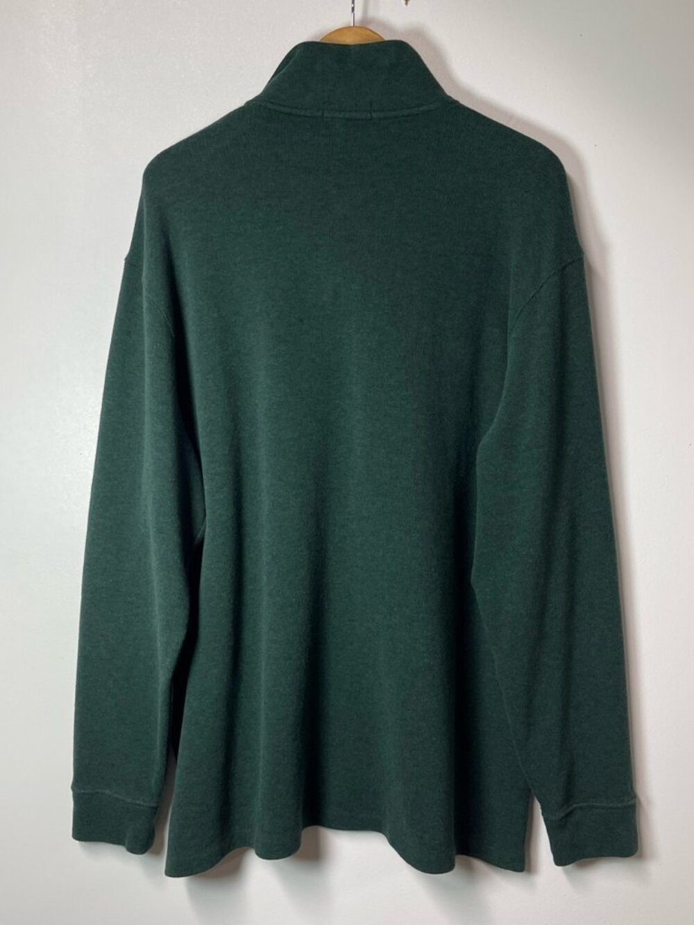 Polo Ralph Lauren Half-Zip French Rib Sweater Forest Green XXL Men’s Pullover - Picture 6 of 12